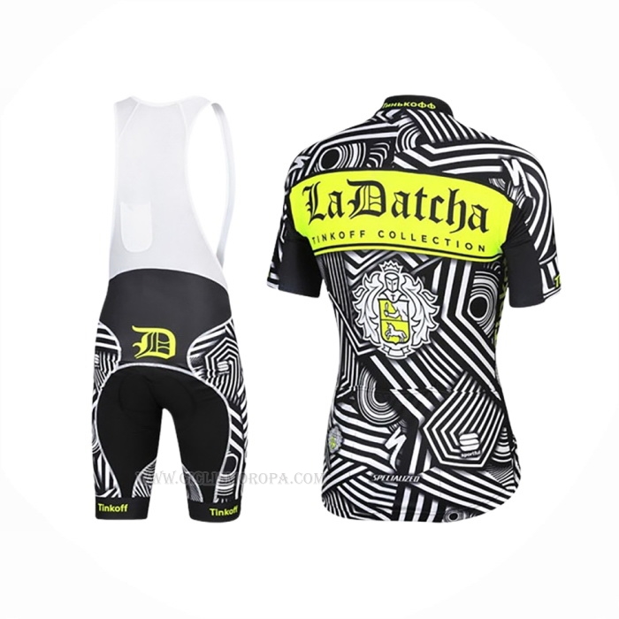 2016 Ropa Ciclismo Tinkoff Gris Mangas Corta y Culotte Corto